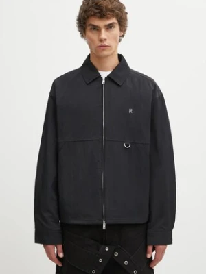 Represent kurtka Nylon Shirt kolor czarny przejściowa MLM100110
