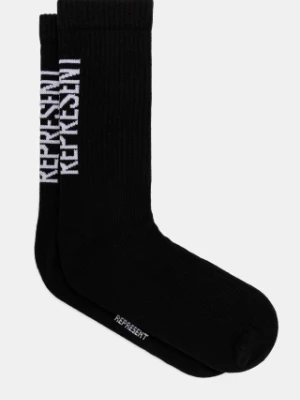 Represent skarpetki Logo Socks męskie kolor czarny MLM8871.01