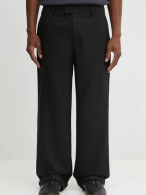 Represent spodnie z dodatkiem wełny Wool Pant męskie kolor czarny proste MLM100357