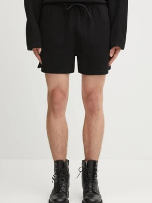 Represent szorty bawełniane Waffle Shorts męskie kolor czarny MLM41207.01