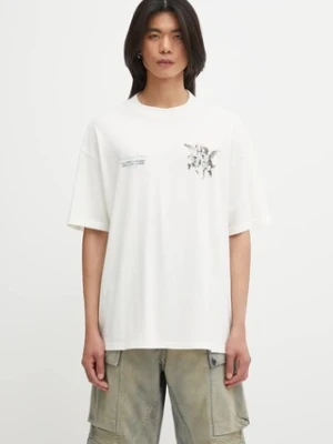 Represent t-shirt bawełniany Legacy Cherubs męski kolor beżowy z nadrukiem MLM100369