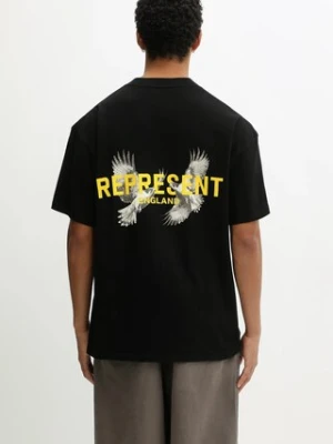 Represent t-shirt bawełniany Legacy Falcon męski kolor czarny wzorzysty MLM100735