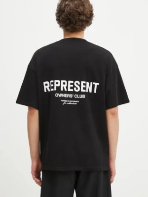 Represent t-shirt bawełniany Represent Owners Club męski kolor czarny z nadrukiem OCM41114.001