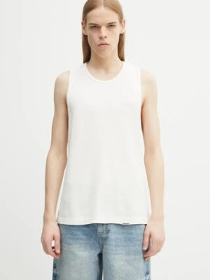 Represent t-shirt bawełniany Waffle Vest kolor beżowy MLM4186.72