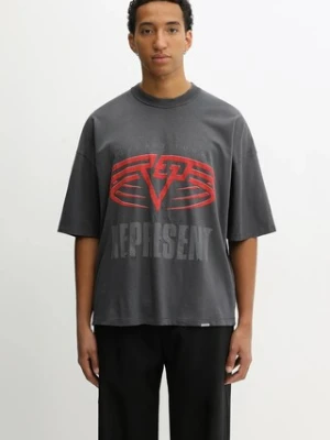Represent t-shirt dwustronny Reversible Living Legacy Falcon męski kolor szary wzorzysty MLM100679