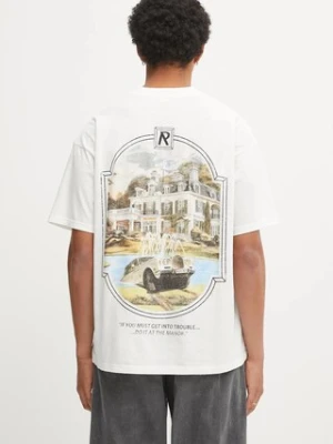 Represent t-shirt Revere Manor męski kolor biały z nadrukiem MLM100286