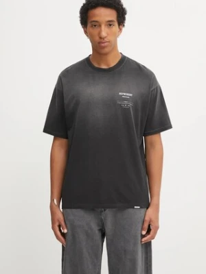 Represent t-shirt Revere Manor męski kolor czarny z nadrukiem MLM100286
