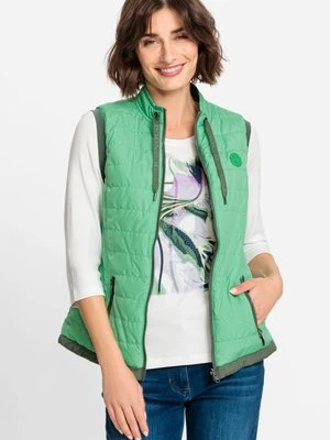 REPREVE® Zielona dwustronna kamizelka damska - Pure Spirit OUT Olsen