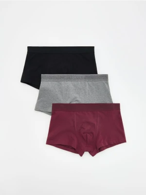 Reserved - 3 pack bokserek Classic - bordowy
