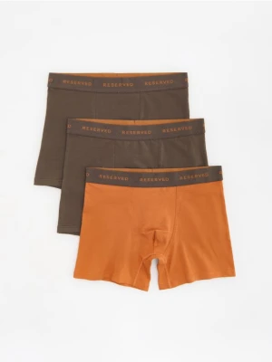 Reserved - 3 pack bokserek Long - brązowy