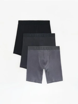 Reserved - 3 pack bokserek Long - ciemnoszary