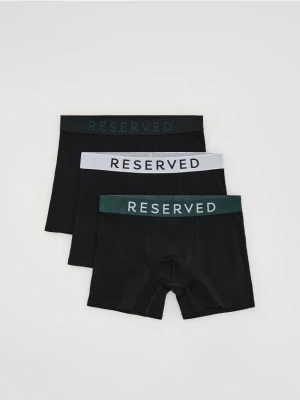 Reserved - 3 pack bokserek Long - czarny