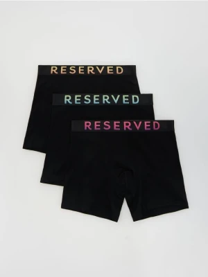 Reserved - 3 pack bokserek Long - czarny