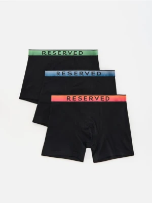 Reserved - 3 pack bokserek Long - czarny