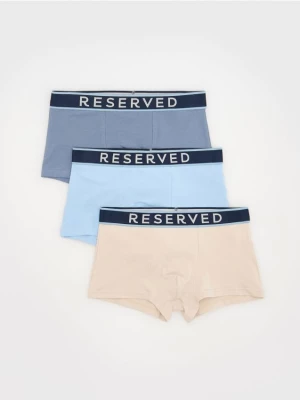 Reserved - 3 pack bokserek Long - jasnoniebieski