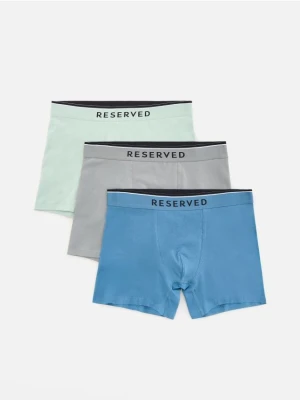 Reserved - 3 pack bokserek Long - jasnozielony
