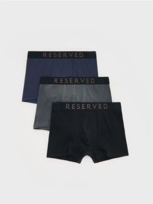 Reserved - 3 pack bokserek Long - szary