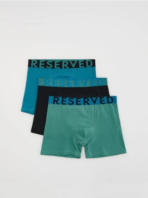 Reserved - 3 pack bokserek Long - turkusowy