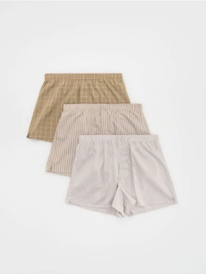 Reserved - 3 pack bokserek Loose - beżowy