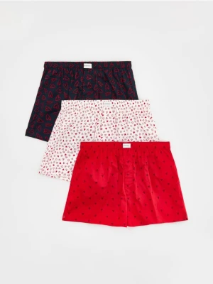 Reserved - 3 pack bokserek Loose - czerwony