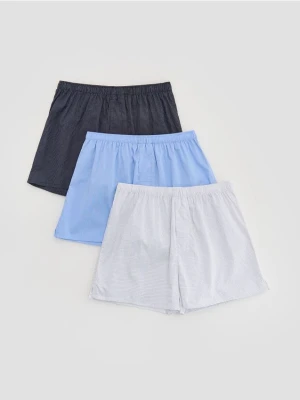 Reserved - 3 pack bokserek Loose - niebieski