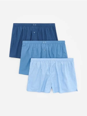 Reserved - 3 pack bokserek Loose - niebieski