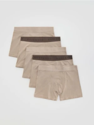 Reserved - 5 pack bokserek Long - beżowy