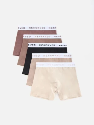 Reserved - 5 pack bokserek Long - brązowy