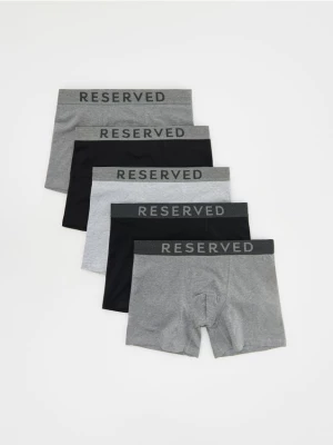 Reserved - 5 pack bokserek Long - ciemnoszary