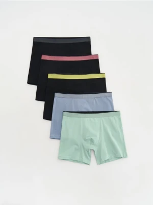 Reserved - 5 pack bokserek Long - czarny