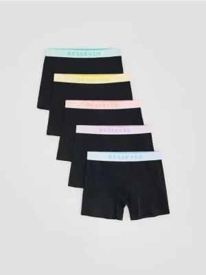 Reserved - 5 pack bokserek Long - czarny