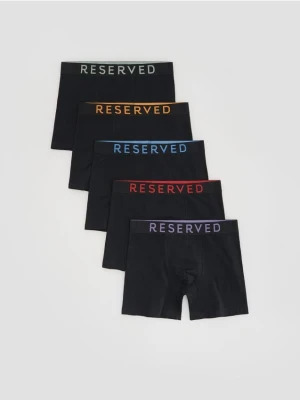 Reserved - 5 pack bokserek Long - czarny