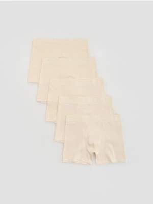 Reserved - 5 pack bokserek Long - kremowy