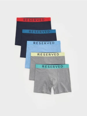 Reserved - 5 pack bokserek Long - niebieski