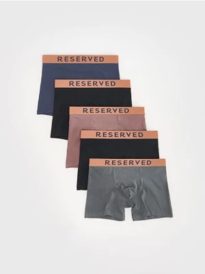 Reserved - 5 pack bokserek Long - szary