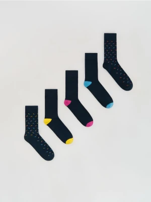 Reserved - 5 pack skarpet - granatowy