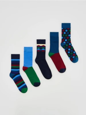 Reserved - 5 pack skarpet - niebieski