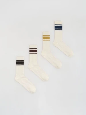 Reserved - 5 pack skarpet - złamana biel