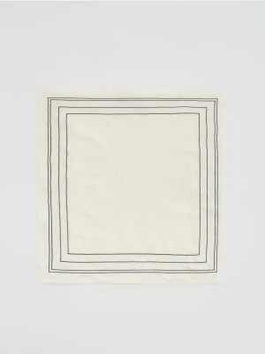 Reserved - Apaszka z bawełną - złamana biel