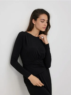 Reserved - Asymetryczna sukienka - czarny