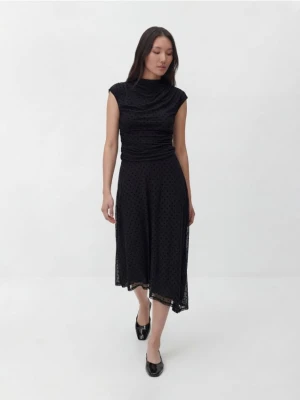 Reserved - Asymetryczna sukienka midi - wielobarwny