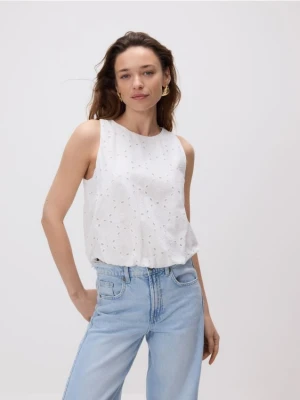Zdjęcie produktu Reserved - Ażurowa bluzka - biały
