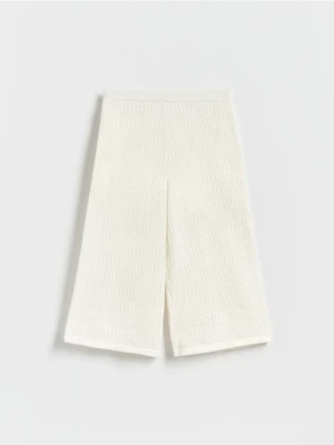 Reserved - Ażurowe kuloty - złamana biel