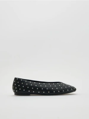 Reserved - Baleriny z ćwiekami - czarny