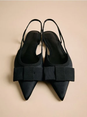 Reserved - Baleriny z kokardą - czarny