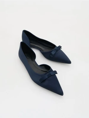 Zdjęcie produktu Reserved - Baleriny z kokardą - granatowy