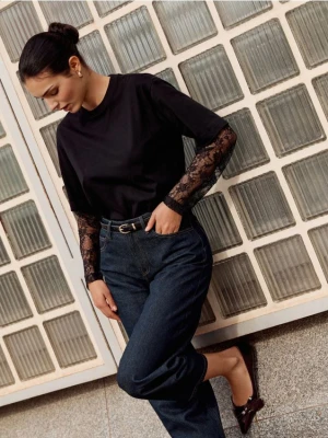 Reserved - Baleriny z kokardą - mahoniowy