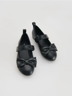 Reserved - Baleriny z kokardką - czarny
