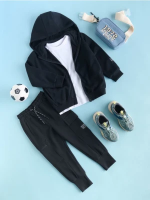 Reserved - Bawełniana bluza - czarny