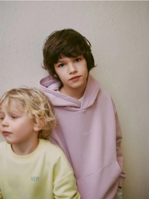 Reserved - Bawełniana bluza - fioletowy